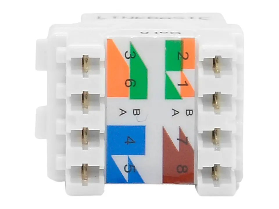 LinkBasic JKA09-UC6-WH - Jack UTP RJ-45 Cat6 Blanco 2