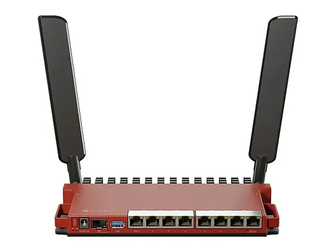 MikroTik L009UIGS-2HAXD-IN - Dual-core 800MHZ CPU, 512MB Ram, 8X Gigabit LAN, 1X 2.5GBIT SFP Port, 2.4GHZ 802.11B/G/N/AX Dual-chain Wireless, 4DBI 2.4GHZ External Antennas, USB, Desktop Case, PSU