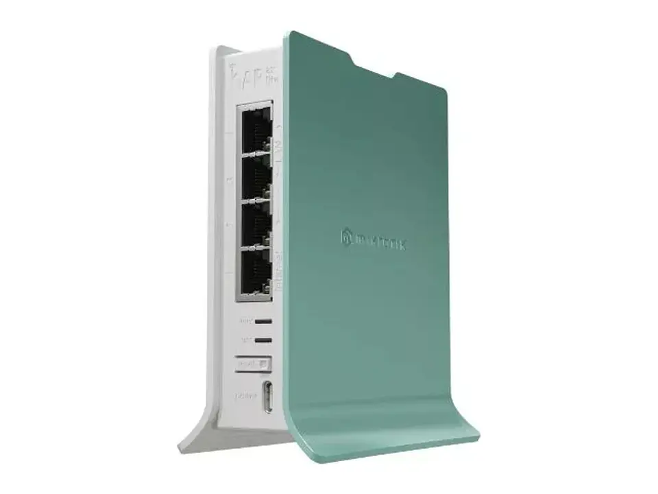 MikroTik L41G-2AXD - Hap Ax Lite GEN6 Ax 2.4 GHz 256MB Ram Arm CPU 800 MHz 4XGBE ; Antenna Gain dBi For 2.4 GHz, 4.3 ; Wireless 2.4 GHz Chip Model, IPQ-5010 4