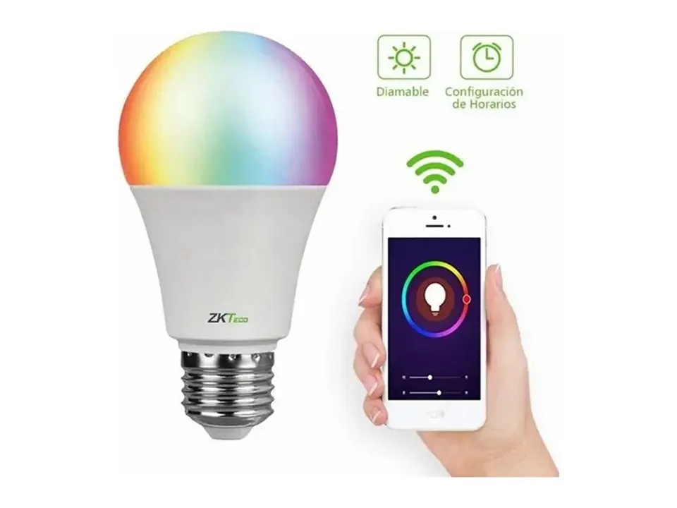 Foco LED RGB WIFI Inteligente Permite Cambio de Colores 2