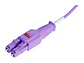 Siemon LBP-LCLC5V-02EH - Patch Cord FO LC/LC Multimodo 50um Dúplex OM4 LSZH XGLO 2mts BladePatch. Color Violeta - Miniatura 2