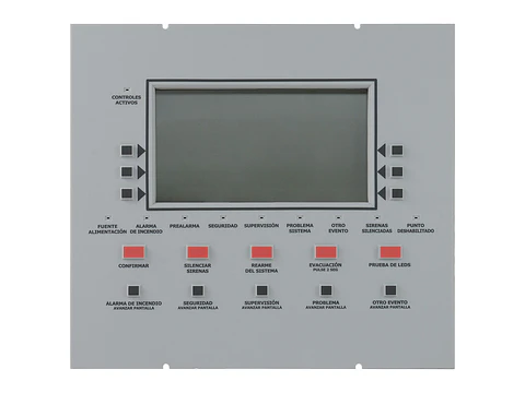 Notifier LCD-160-SP - Anunciador Remoto de 160 Caracteres en Español para Uso con Panel NFS2-3030 y NCA-2