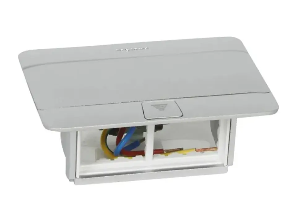 Legrand LE-054011 - Caja Pop-up para 4 Mód. Mosaic. Aluminio Mate. Necesita: LE-054001 1