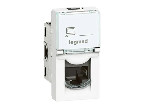 Legrand LE-076573 - Toma RJ45 CAT6A Stp Mosaic - 1 Modulo - Blanco