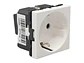Legrand LE-077213 - Toma Schuko 2P+T C/tornillo Mosaic - 2 Modulos Blanco - Miniatura 1