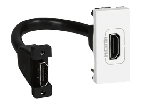 Legrand LE-078778 - Toma HDMI Preconectorizada Mosaic - 1 Modulo - Blanco 1 Metro