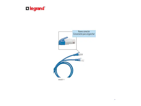 Legrand LE-900287-1 - Patch Cord S/ftp CAT6A 1M Azul
