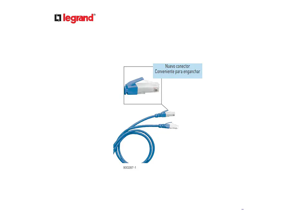 Legrand LE-900287-1 - Patch Cord S/ftp CAT6A 1M Azul 1
