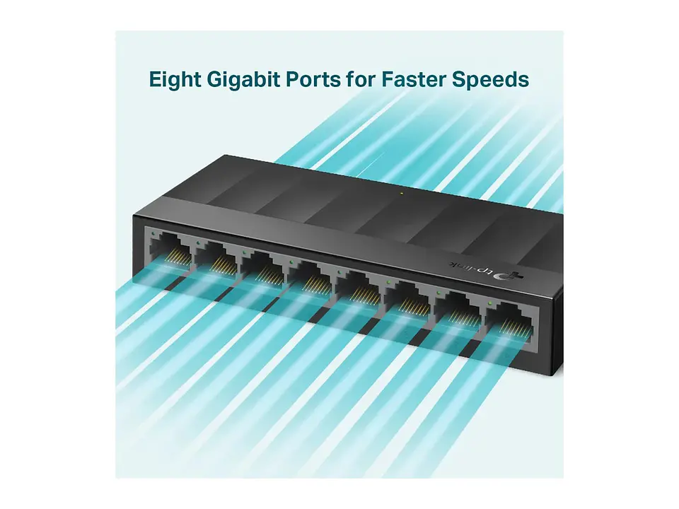 TP-Link LS1008G - Switch no administrable LiteWave 8 puertos Gigabit 3