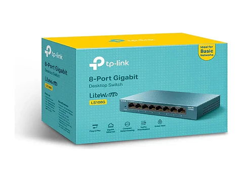 TP-Link LS108G - Switch no administrable LiteWave 8 puertos Gigabit