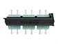 Siemon LVA12-LCQ-BC-A - Panel FO LightVerse con 12 Acopladores LC OM3/OM4 color Aqua - Miniatura 1