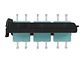 Siemon LVA12-LCQ-BC-A - Panel FO LightVerse con 12 Acopladores LC OM3/OM4 color Aqua - Miniatura 2