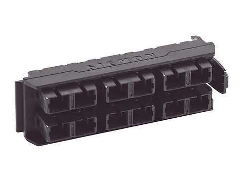 Siemon LVA12-SCB-BM-A - Panel FO LightVerse con 12 Acopladores SC (SM/MM) Color Negro