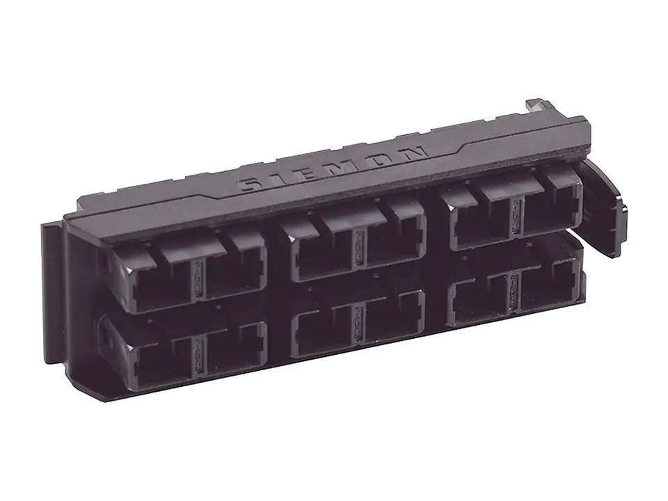 Siemon LVA12-SCB-BM-A - Panel FO LightVerse con 12 Acopladores SC (SM/MM) Color Negro 1