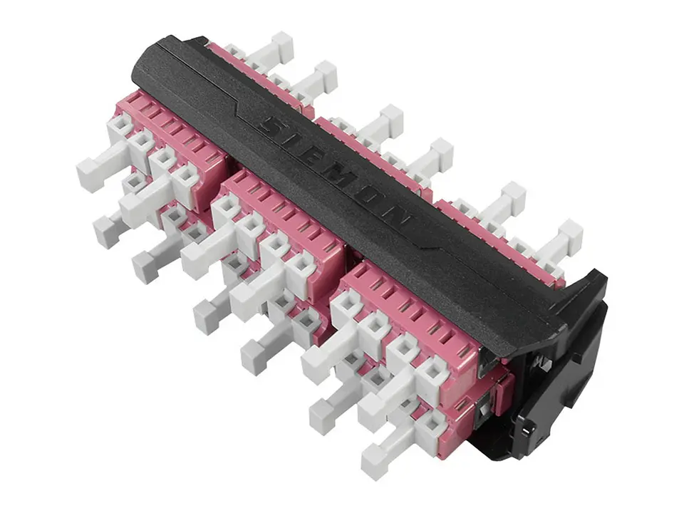 Siemon LVA24-LCE-BC-A - Panel FO LightVerse con 24 Acopladores LC OM4 color Violeta 4