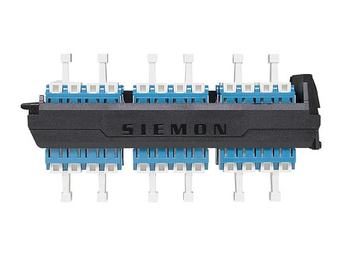 Siemon LVA24-LCU-BC-A - Panel FO LightVerse con 24 Acopladores LC Monomodo color Azul