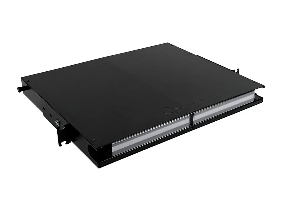 Siemon LVE-1U-MD-T01A - Bandeja FO LightVerse Plus hasta 96 Puertos (Acepta hasta 4 paneles c/acopladores) 1-RU Deslizable 1