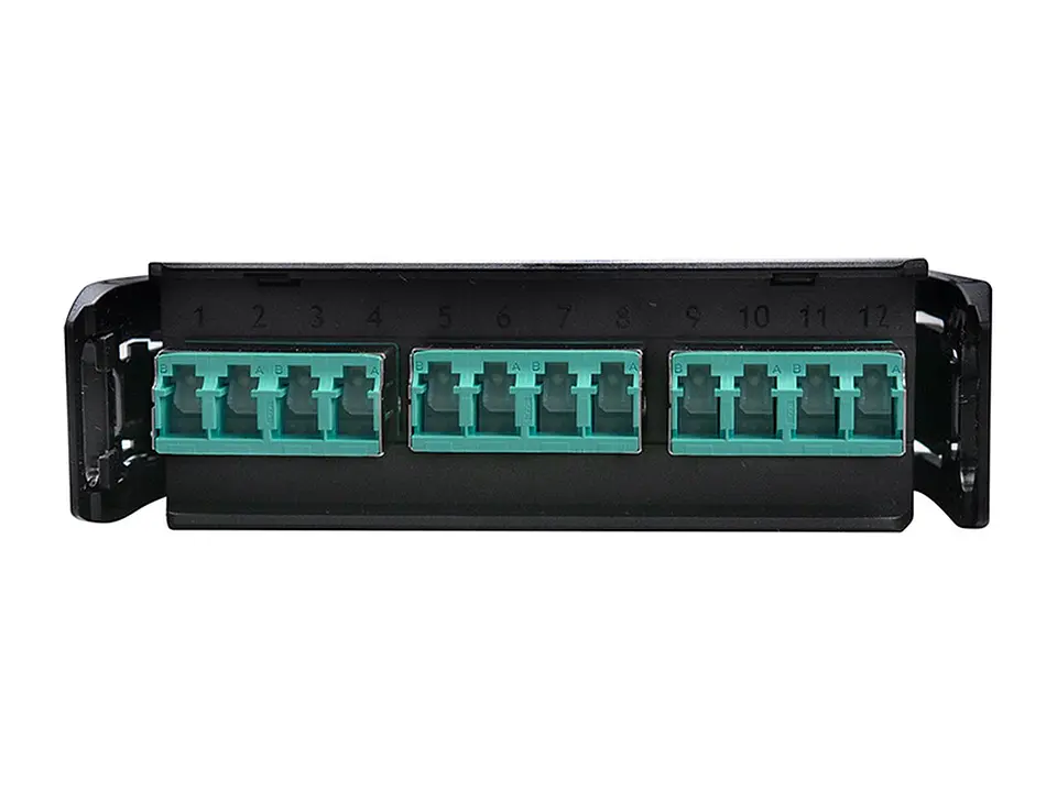 Siemon LVM12TMLSV-BSCA - Modulo LightVerse 12 Fibras LC-MTP Macho OM4 Standard Loss color Aqua Polaridad A/C. (LC c/guardapolvo) 3