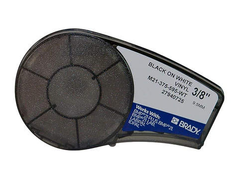 Brady M21-375-595-WT - Rollo - Etiqueta Adhesiva Vinyl 9.5mm X 6.4 mts. Color Blanco