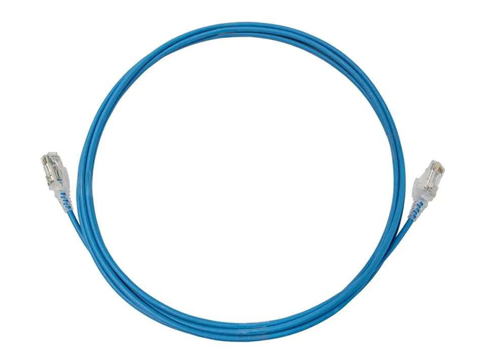 Siemon MC6-07-06-28 - Patch Cord UTP 28AWG RJ-45 Cat6 LSZH 2.10mts Azul.SkinnyPatch® Presentación: Empaque individual 1