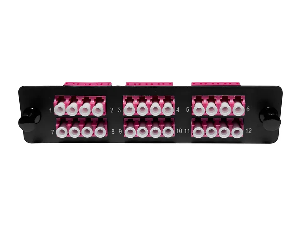 Nexconec MP3PL03-EV - Panel FO LGX con 24 acopladores LC OM4 violeta (para Bandeja MP3PP01) 2