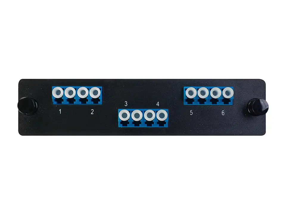 Nexconec MP3PL07 - Panel FO LGX con 12 acopladores LC Monomodo azul (para Bandeja MP3PP01) 2