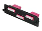 Nexconec MP3PL09-EV - Panel FO LGX con 12 acopladores LC OM4 Violeta (para Bandeja MP3PP01) - Miniatura 1