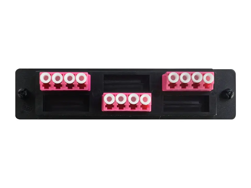 Nexconec MP3PL09-EV - Panel FO LGX con 12 acopladores LC OM4 Violeta (para Bandeja MP3PP01) 3