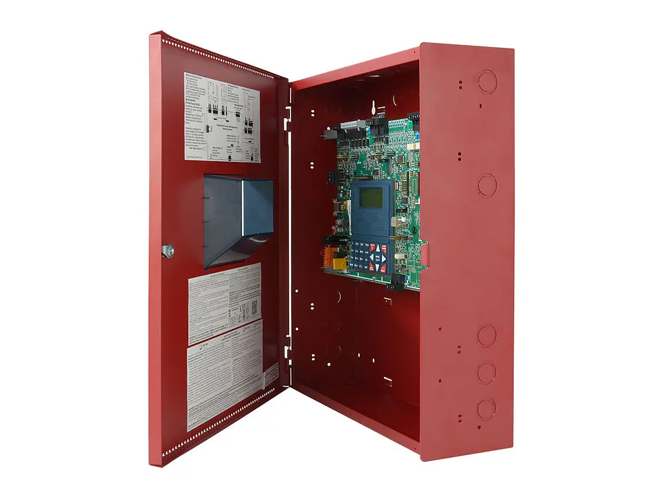 Fire-Lite MRP-2002E - Panel convencional de 6 zonas para liberación de agente limpio. Alimentación 220VAC 2