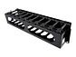 LinkBasic MTC13 - Ordenador de Cables Horizontal Frontal 2 RU. Ducto de 80mm x 50mm - Miniatura 1