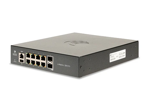 Cambium Networks MX-EX1010PXA-0 - Switch PoE+ Administrable 8 Puertos Gigabit + 2 SFP - Serie cnMatrix EX1010-P