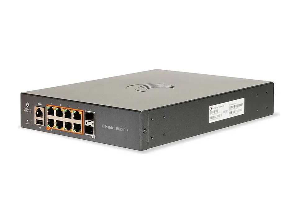 Cambium Networks MX-EX1010PXA-0 - Switch PoE+ Administrable 8 Puertos Gigabit + 2 SFP - Serie cnMatrix EX1010-P 2
