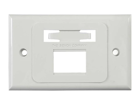 Siemon MX-HFP-02-02B - Placa de pared 2 Puertos MAX Horizontal Blanca