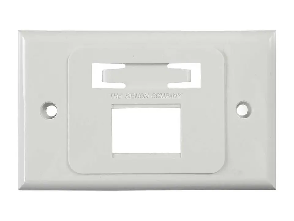 Siemon MX-HFP-02-02B - Placa de pared 2 Puertos MAX Horizontal Blanca 1