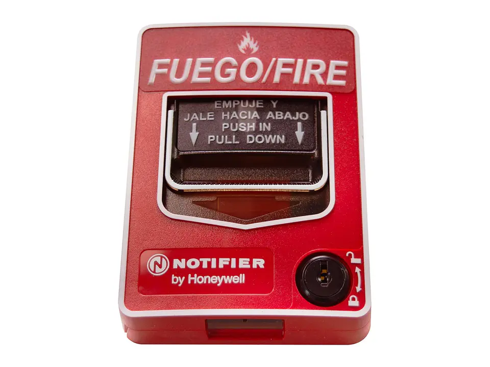 Notifier NBG-12LXSP-BP - Paquete 10 - Estación manual direccionable de doble acción. Certificación UL, FM. En español. Empaque bulk x 10 und 1