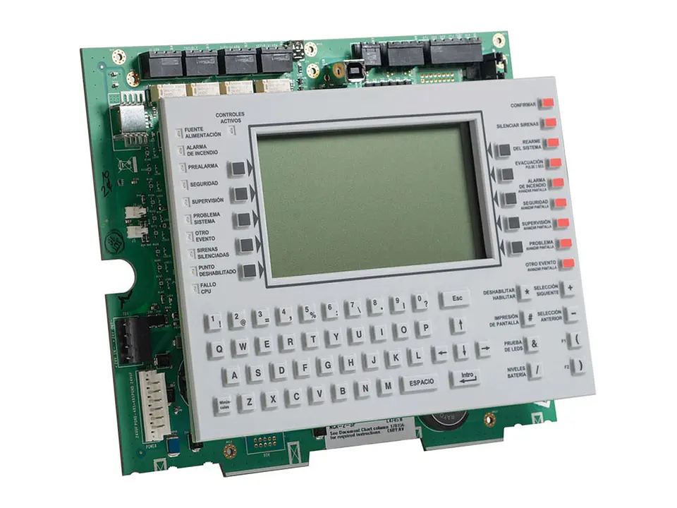 Notifier NCA-2-SP - Anunciador de Red con Pantalla de 640 Caracteres. Idioma Español. Certificación Ul, Fm 4