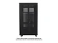 LinkBasic NCB22-68-FFA-C - Gabinete de Piso 22-RU 1,166 x 600 x 800mm (Puertas: Frontal y posterior doble hoja, ambas con malla) Incluye kit de 4 ventiladores - Miniatura 1