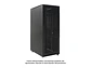 LinkBasic NCB42-810-FFA-C - Gabinete de Piso 42-RU 2,055 x 800 x 1000mm (Puertas: Frontal y posterior doble hoja, ambas con malla) Incluye kit de 4 ventiladores - Miniatura 1