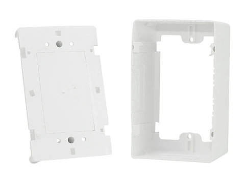 Quest OB-6048 - Caja de Montaje Universal para Datos 2x4 Altura 43mm Color Blanco