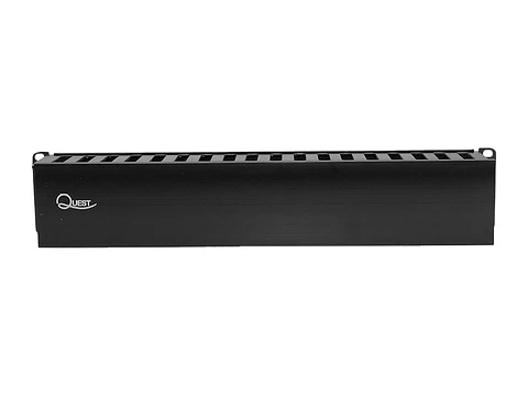 Quest OH-4516 - Ordenador de Cables Horizontal Frontal 2-RU (85mm x 80mm)