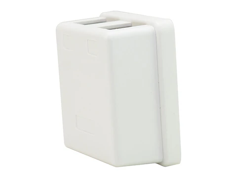 LinkBasic OUZ22 - Roseta para 2 puertos. Color blanco
