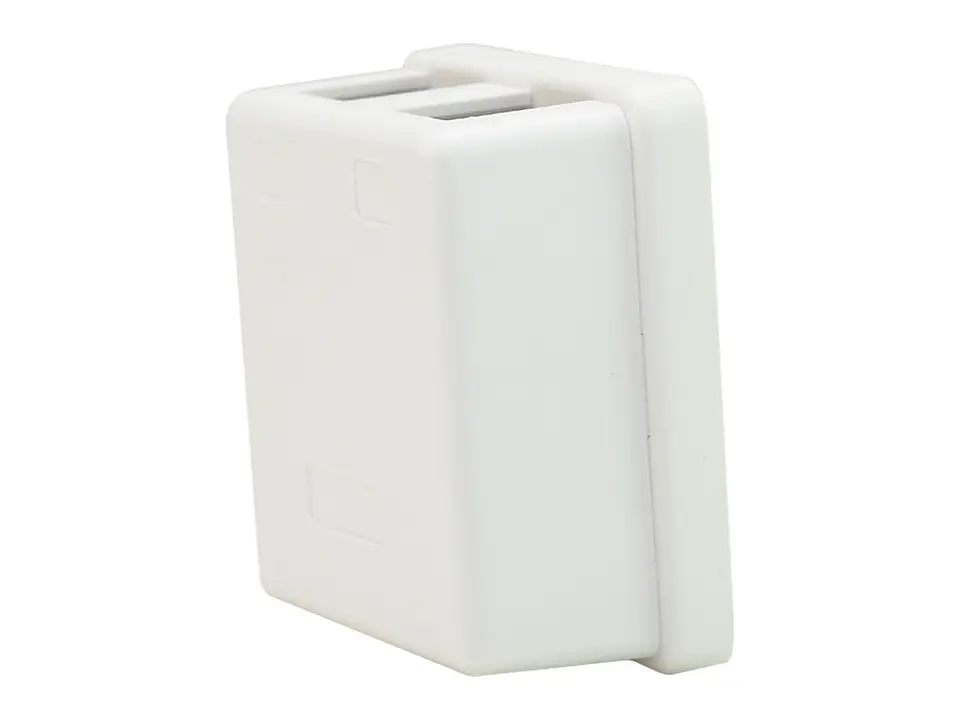 LinkBasic OUZ22 - Roseta para 2 puertos. Color blanco 1