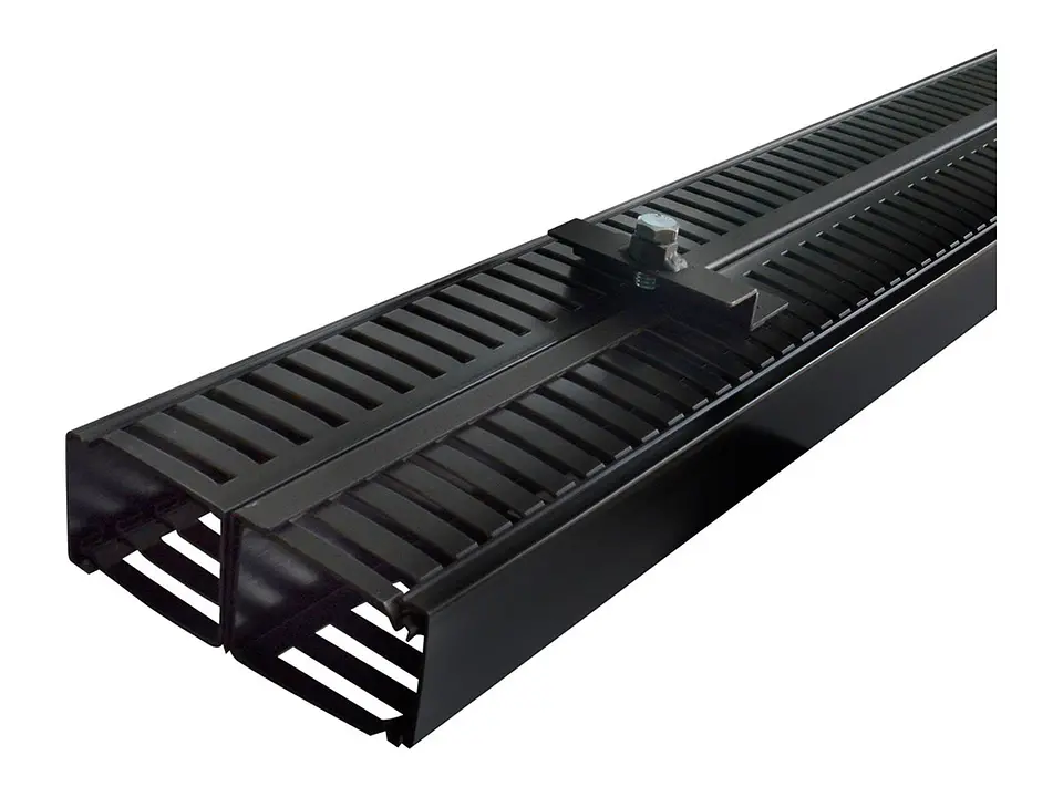 Quest OV-4577 - Ordenador de cables vertical de 42-RU para gabinete GF-2887. Doble ducto de 60mm x 80mm c/u 1