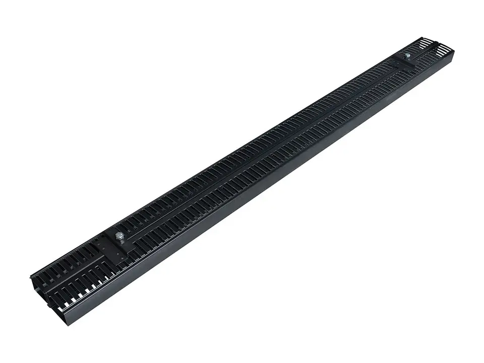 Quest OV-4577 - Ordenador de cables vertical de 42-RU para gabinete GF-2887. Doble ducto de 60mm x 80mm c/u 4