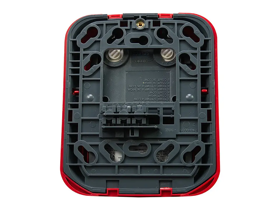 Fire-Lite P2RLED-SP - System Sensor. Sirena con luz estroboscópica LED de pared, color rojo. En español 3