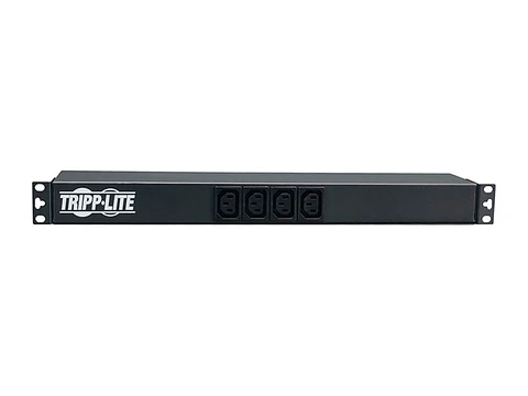 Tripp Lite PDU12IEC - PDU Monofásico Básico, 16A 100-240V, Para instalación en Rack 1U Horizontal, 12 tomacorrientes C13 y 2 C19, alimentación C20
