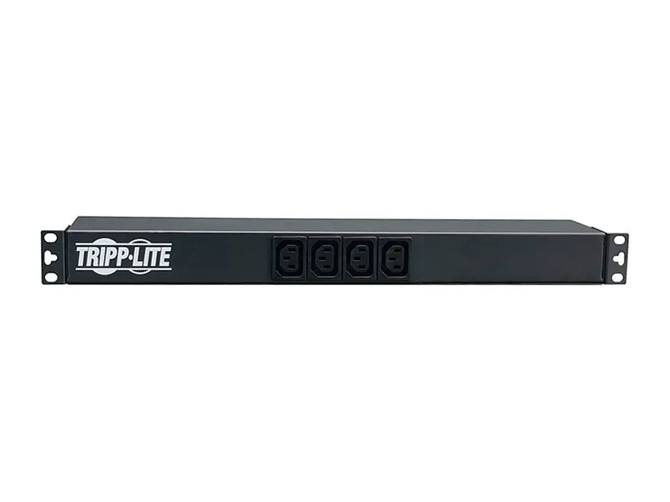 Tripp Lite PDU12IEC - PDU Monofásico Básico, 16A 100-240V, Para instalación en Rack 1U Horizontal, 12 tomacorrientes C13 y 2 C19, alimentación C20 3