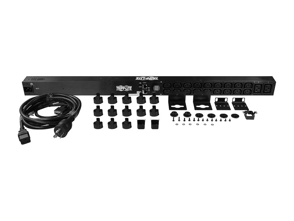 Tripp Lite PDUMNV20HV2LX - PDU Monitoreable Monofásico de 3.3kW / 3.7kW con Interfaz de Plataforma LX, Tomacorrientes de 208V / 230V (18 C13 y 2 C19), C20/L6-20P, Vertical de 0U, 90.2 cm [35.5