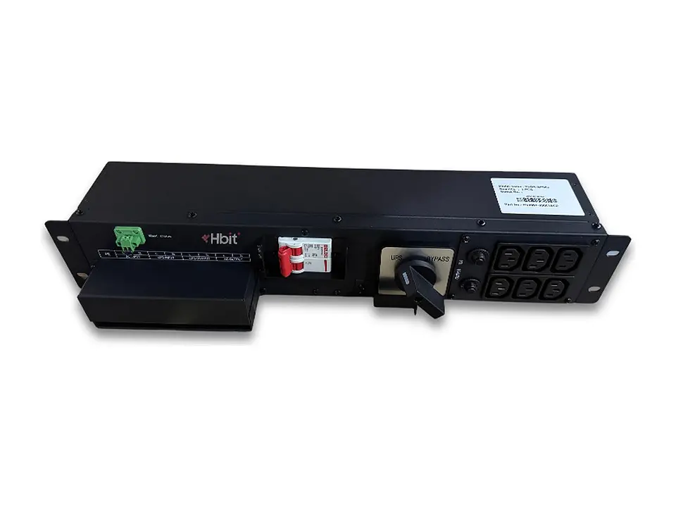 HBit PHSR-BP063 - Bypass y PDU para UPS Monofásico 220V, 6~10Kva - 6 tomas de salida 3
