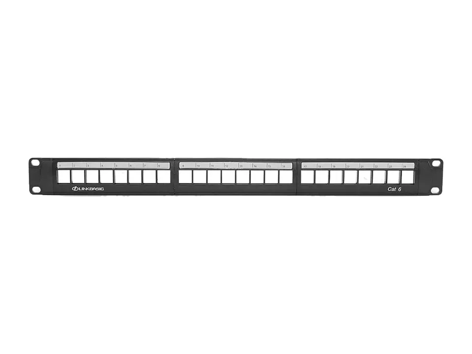LinkBasic PNA24-UC6 - Patch Panel 24 Puertos Modular Cat6 1-RU (Incluye 24 Jacks JKA09-UC6) 2